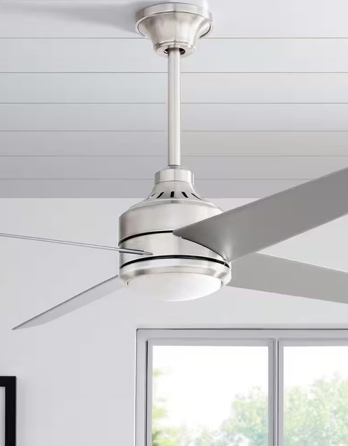 Load image into Gallery viewer, Mercer 52 In. LED Indoor Brushed Nickel Ceiling Fan with Light Kit and Remote Control
