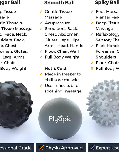 Load image into Gallery viewer, Massage Ball Set - for Deep Tissue Muscle Recovery, Myofascial Release, Trigger Point Therapy, Mobility, Plantar Fasciitis Relief - Eliminate Muscle Pain and Tension in Your Back Neck Foot
