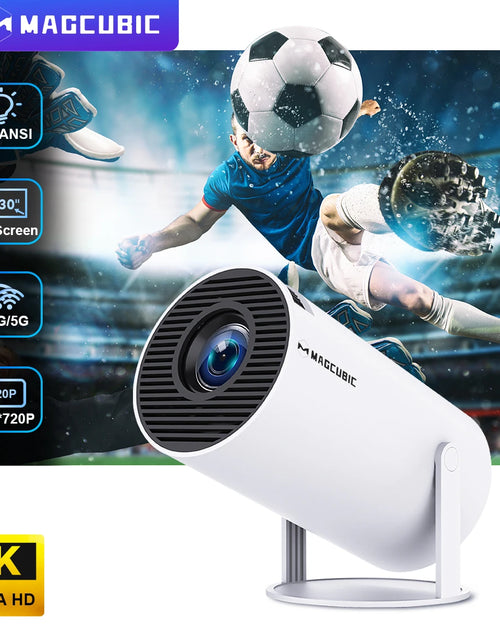 Load image into Gallery viewer, Projector HY300 PRO 4K Android 11 Dual Wifi6 260ANSI Allwinner H713 BT5.0 1080P 1280*720P Home Cinema Outdoor Projetor
