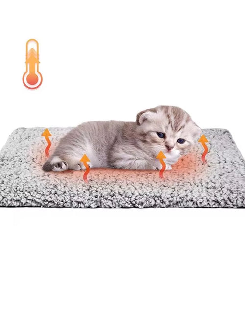 Load image into Gallery viewer, Self Warming Cat Bed Waterproof Self-Warming Pet Mat Reflects Pet Body Heat Pet Warmer Pad for Constant Temperature Washable
