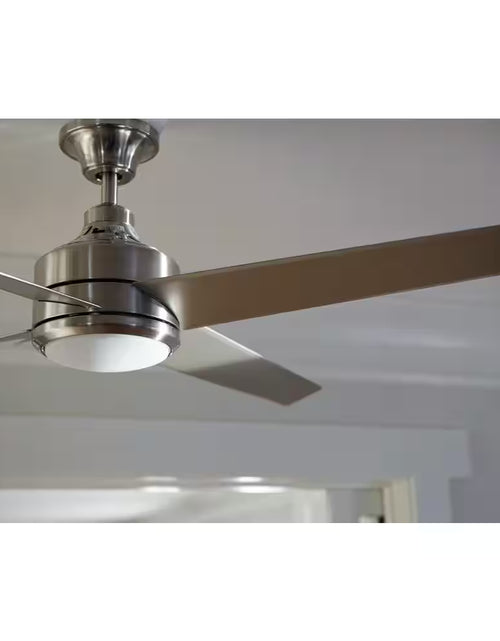 Load image into Gallery viewer, Mercer 52 In. LED Indoor Brushed Nickel Ceiling Fan with Light Kit and Remote Control
