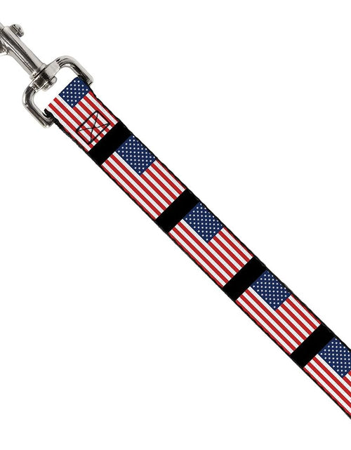 Load image into Gallery viewer, Pet Leash - United States Flags - 4 Feet Long - 1.5&quot; Wide
