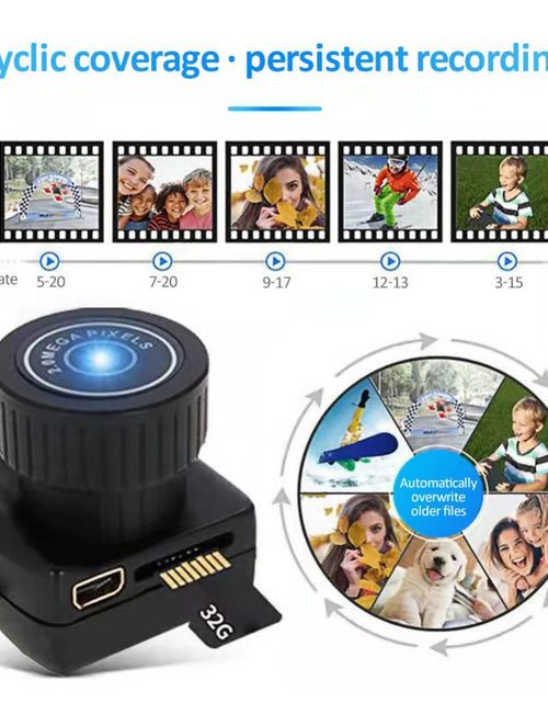 Load image into Gallery viewer, Tiny Camera HD Video Audio Recorder Camcorder Sport Micro Cam Miniature Small Pocket Security Monitor Mini Camera with Key Chain
